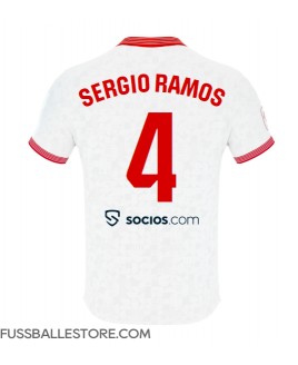 Günstige Sevilla Sergio Ramos #4 Heimtrikot 2023-24 Kurzarm